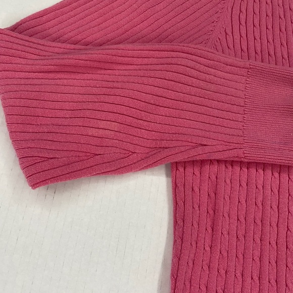 Izod women’s pink button up cardigan - Picture 4 of 5